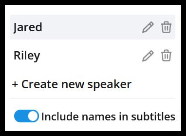 Guide showing how to create compliant subtitles with speaker names for the European Accessibility Act.
