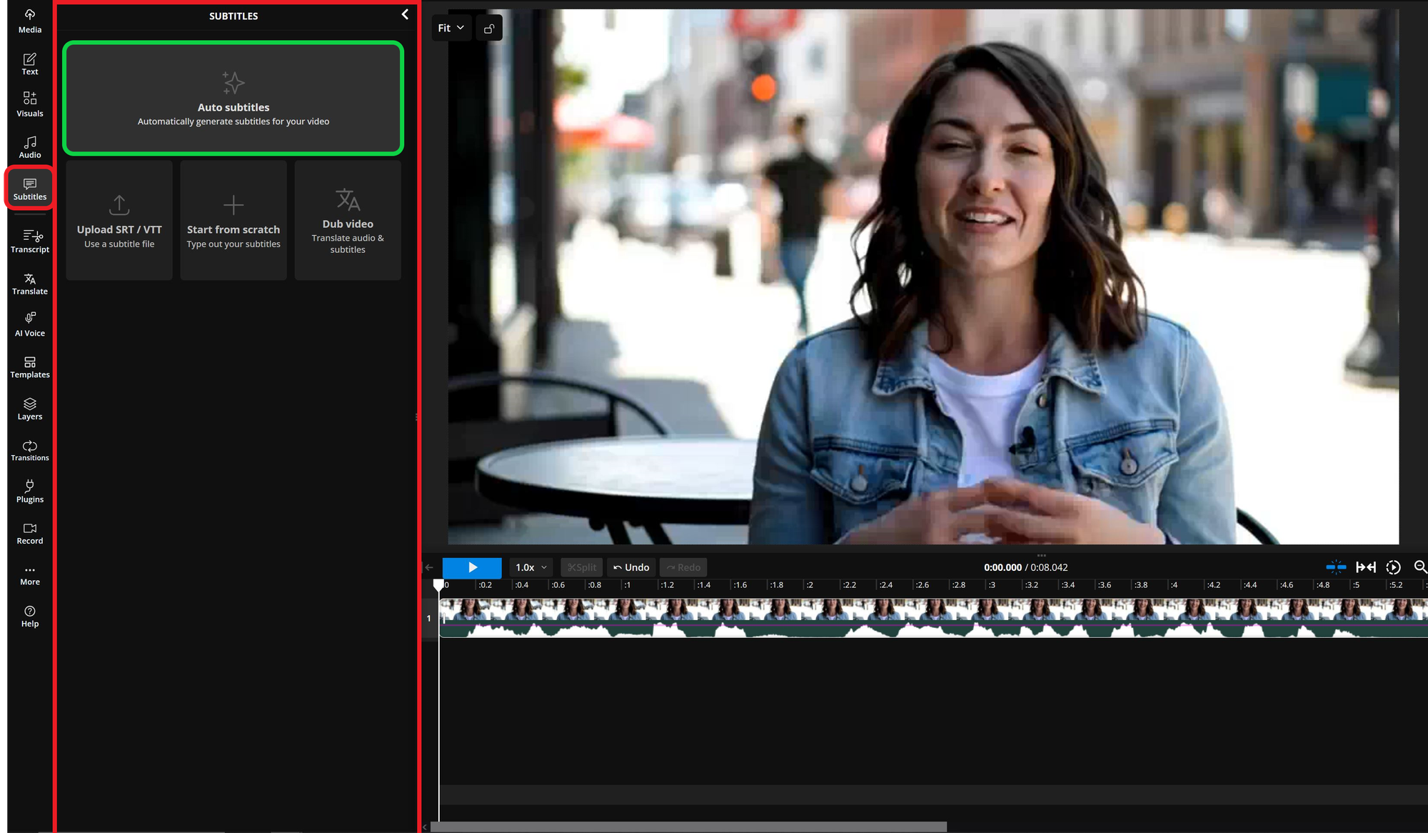 Guide showing how to automatically add accurate subtitles to a Veo 3 video. 