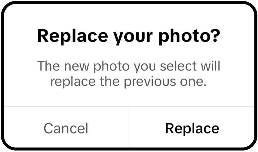 TikTok image comment notification. 