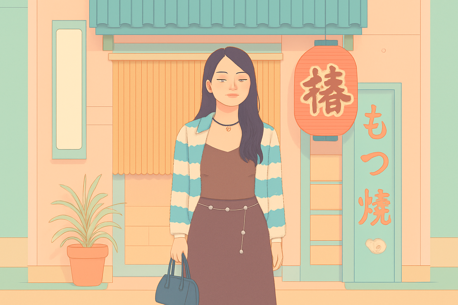 Wes Anderson–style image with centered composition, pastel color palette, and soft even lighting.