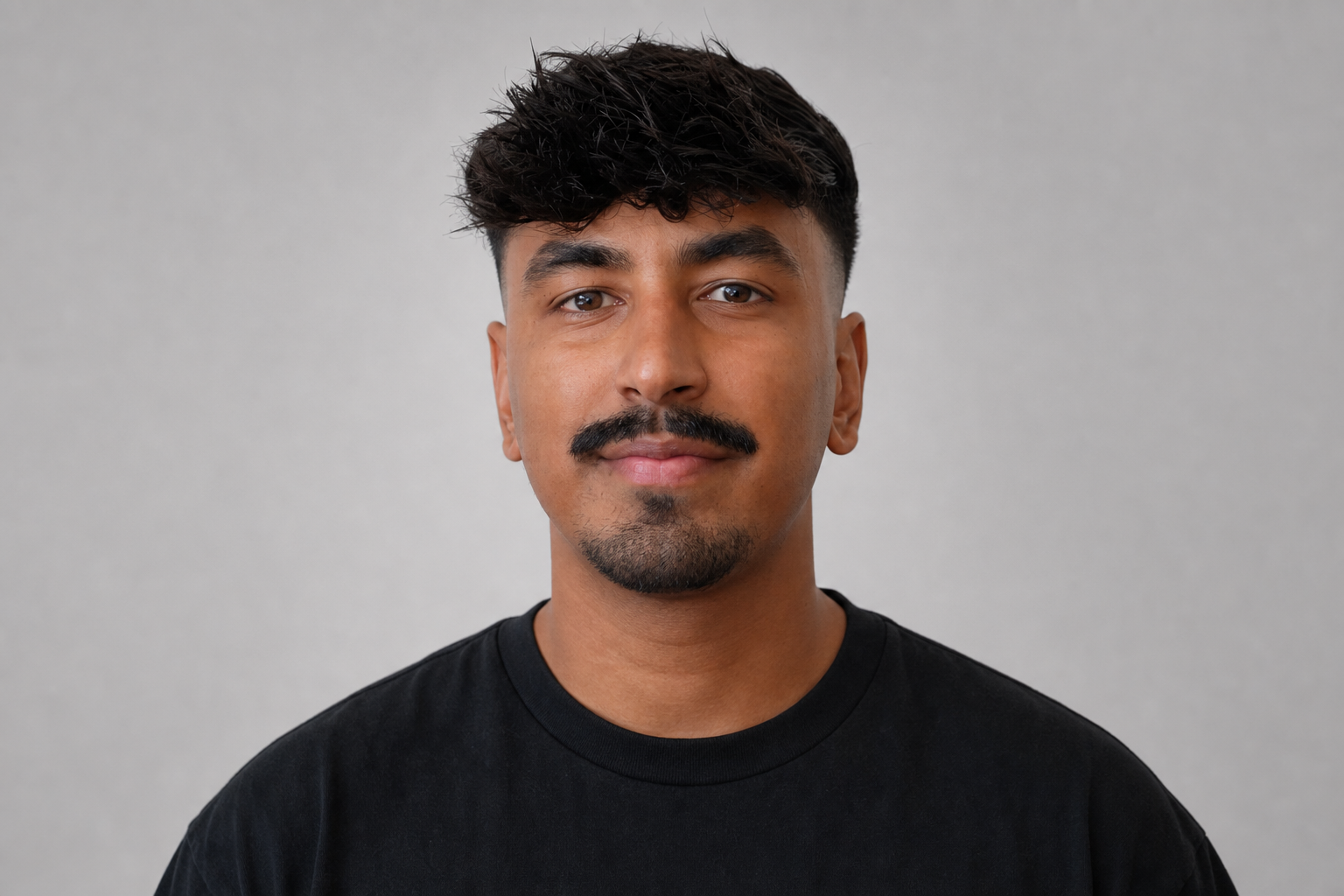 Final AI face reference portrait used to create a consistent AI character across images and videos