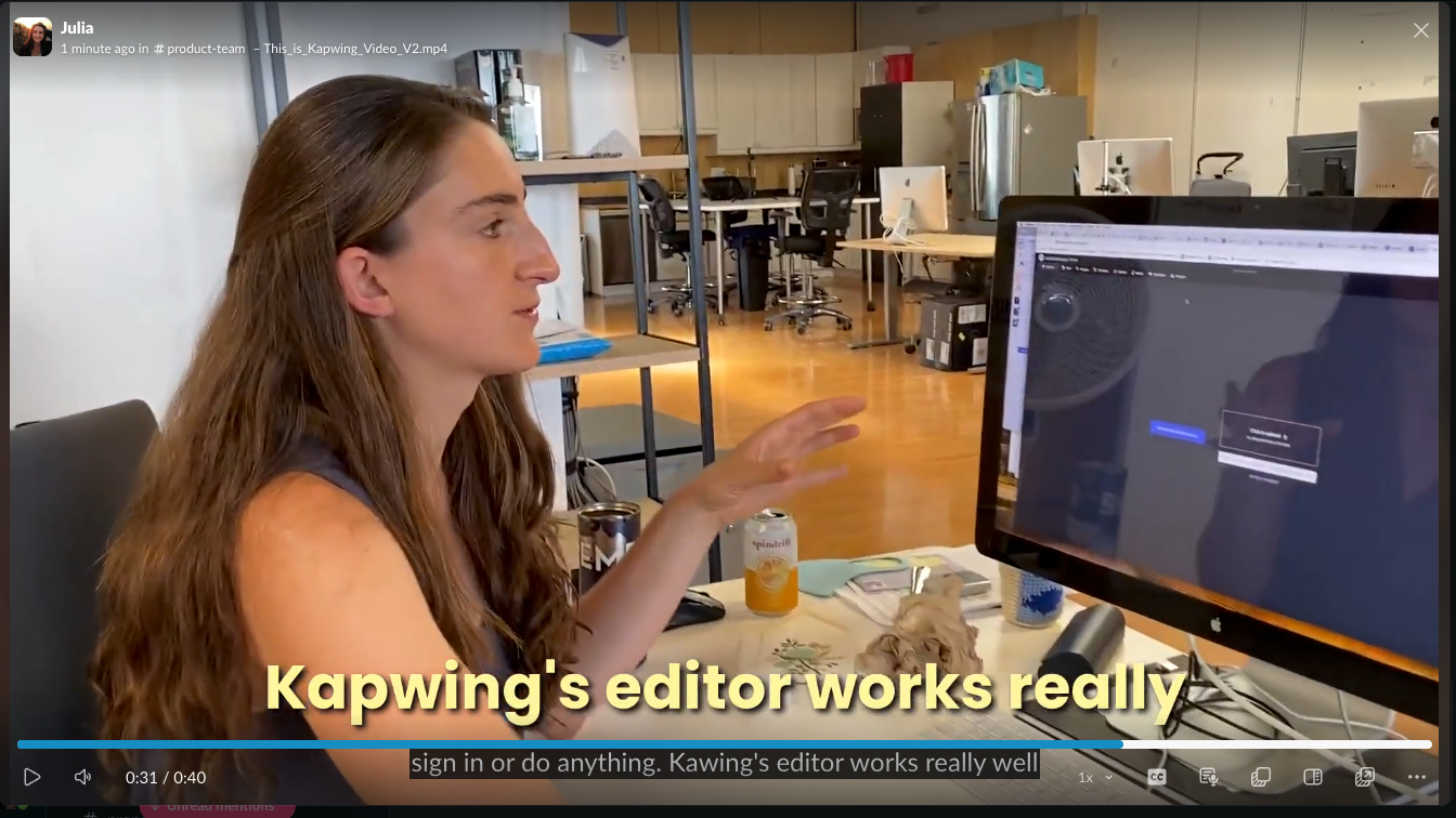 Image showing native vs embedded captions