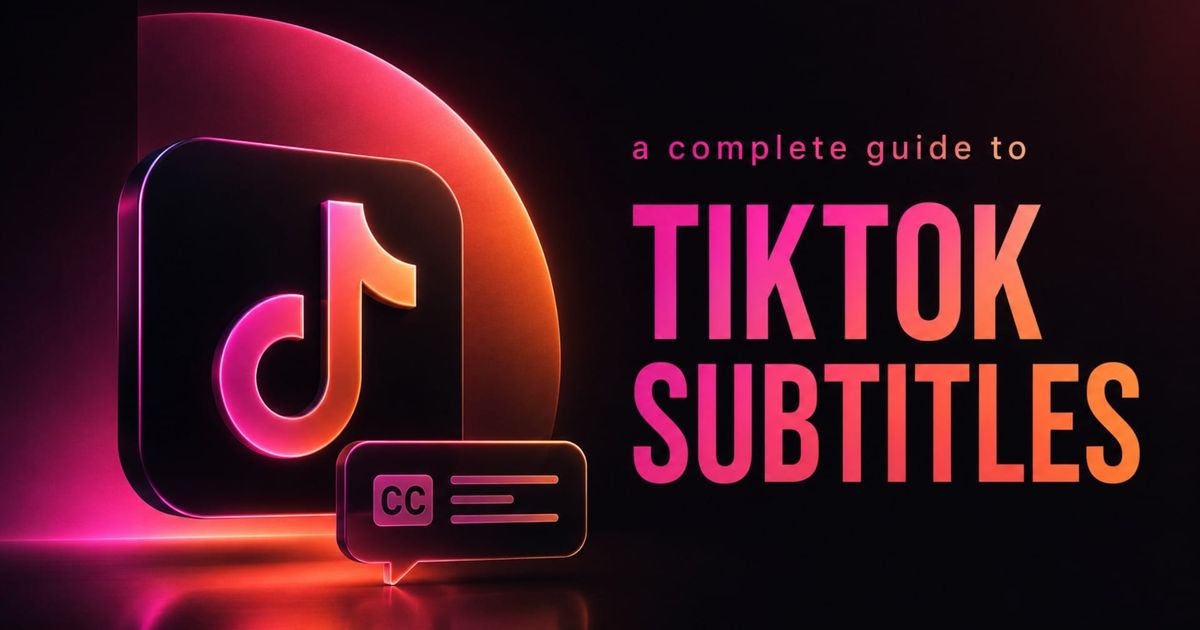 A Complete Guide to TikTok Subtitles