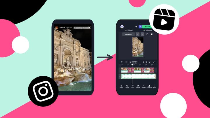 how to make a video montage with instagram stories