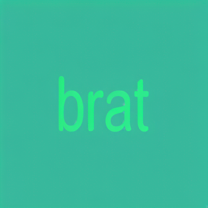 brat generation by Kapwing, similar to Charli XCX's album cover