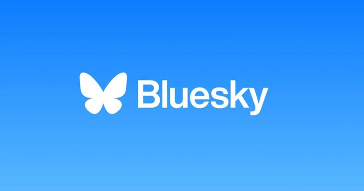 Bluesky Logo with a butterfly. 