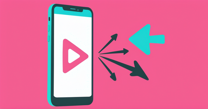 Phone with a play video icon featured on the screen.