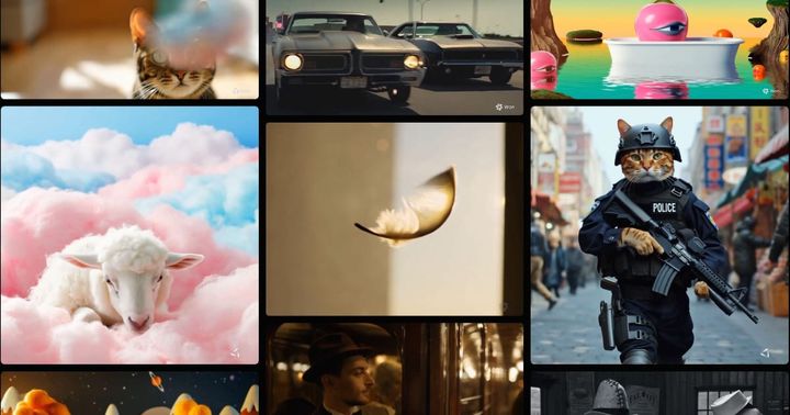 Example Wan AI video generations from Alibaba's website