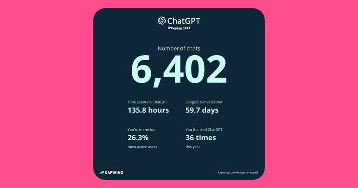 Introducing ChatGPT Wrapped 2025: See How You Used ChatGPT This Year