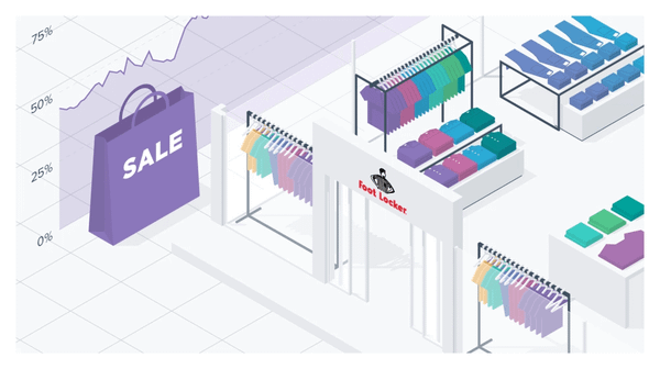 Did clothing sales cool down despite the summer sales period?