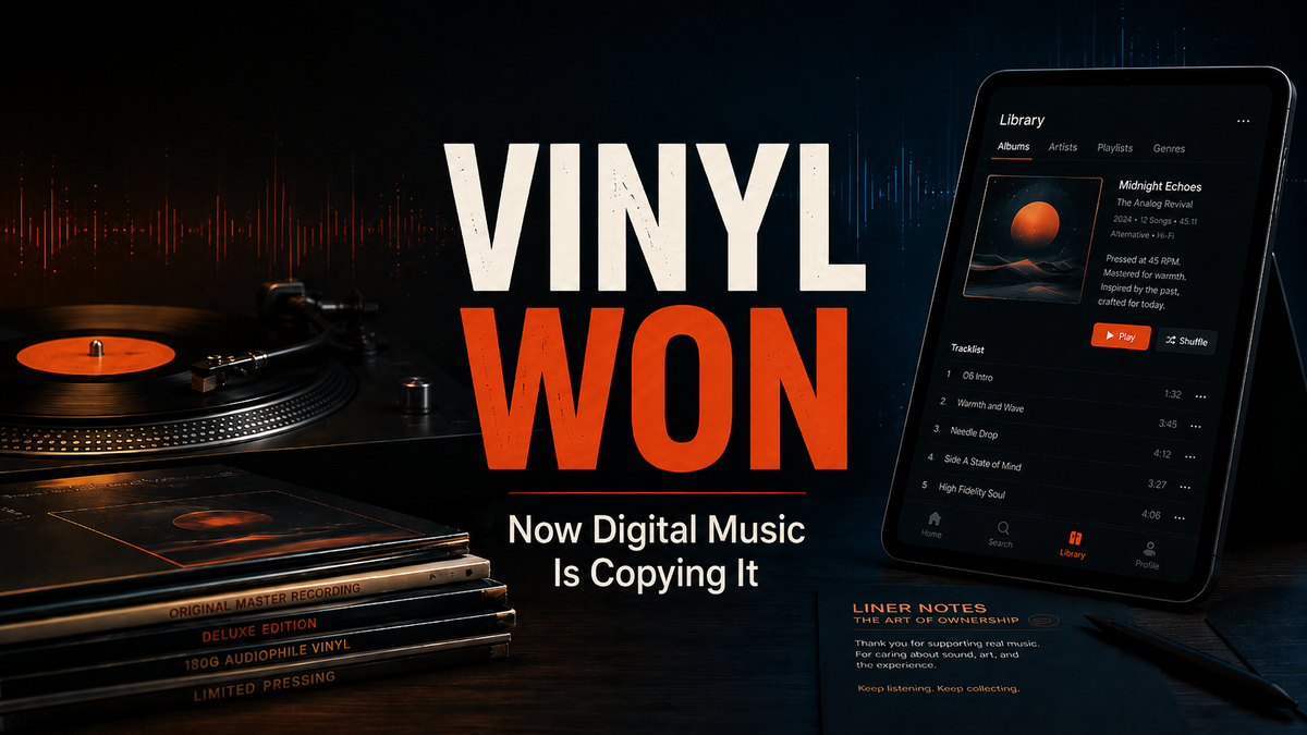Vinyl Won. Now Digital Music Is Copying It.