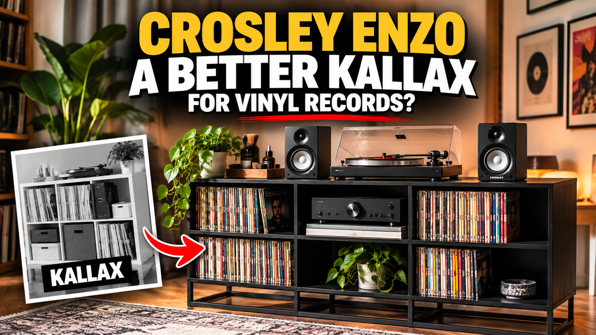 I Found a Sturdier IKEA Kallax Alternative for Vinyl Records: The Crosley Enzo Review