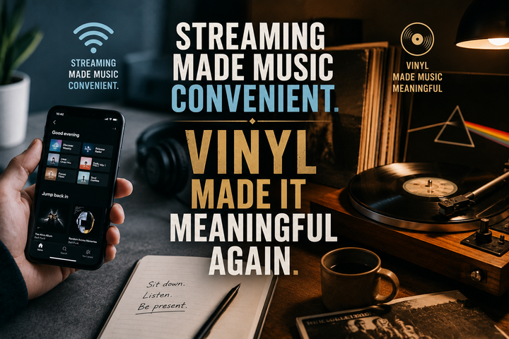 Streaming Made Music Convenient. Vinyl Made It Meaningful Again.