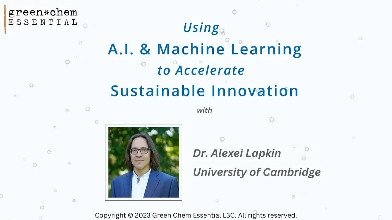 Using A.I. & Machine Learning to Accelerate Sustainable Innovation