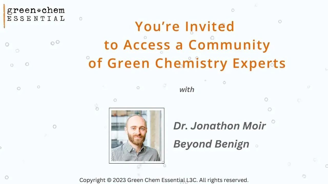 You're Invited to Access a Community of Green Chemistry Experts