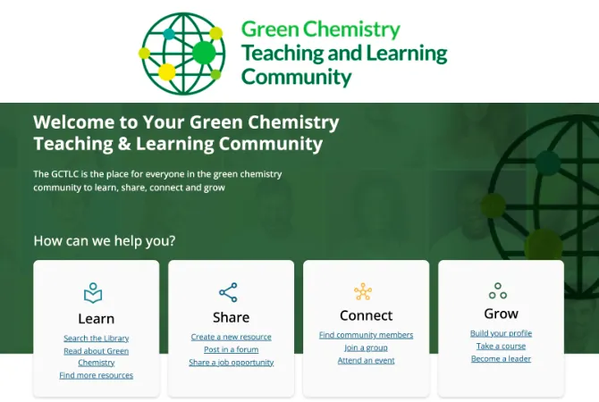 Green Chemistry Teaching and Learning Community