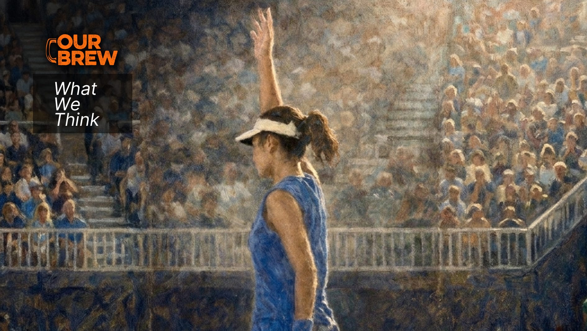 The Girl With the Raised Hand: We did not fall in love with her tennis. We fell in love with her.