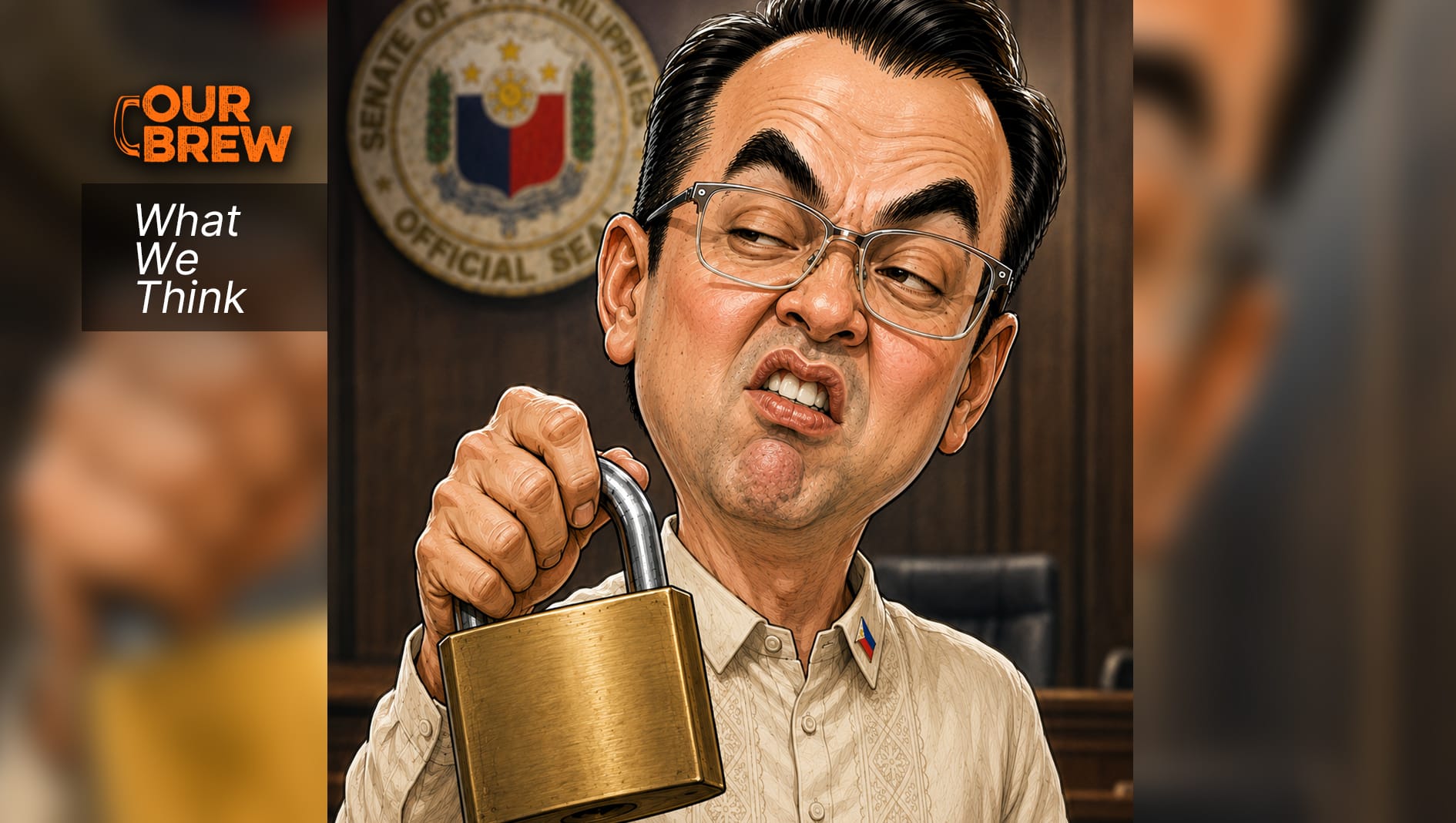 When Things Don’t Go His Way, Cayetano Uses a Padlock