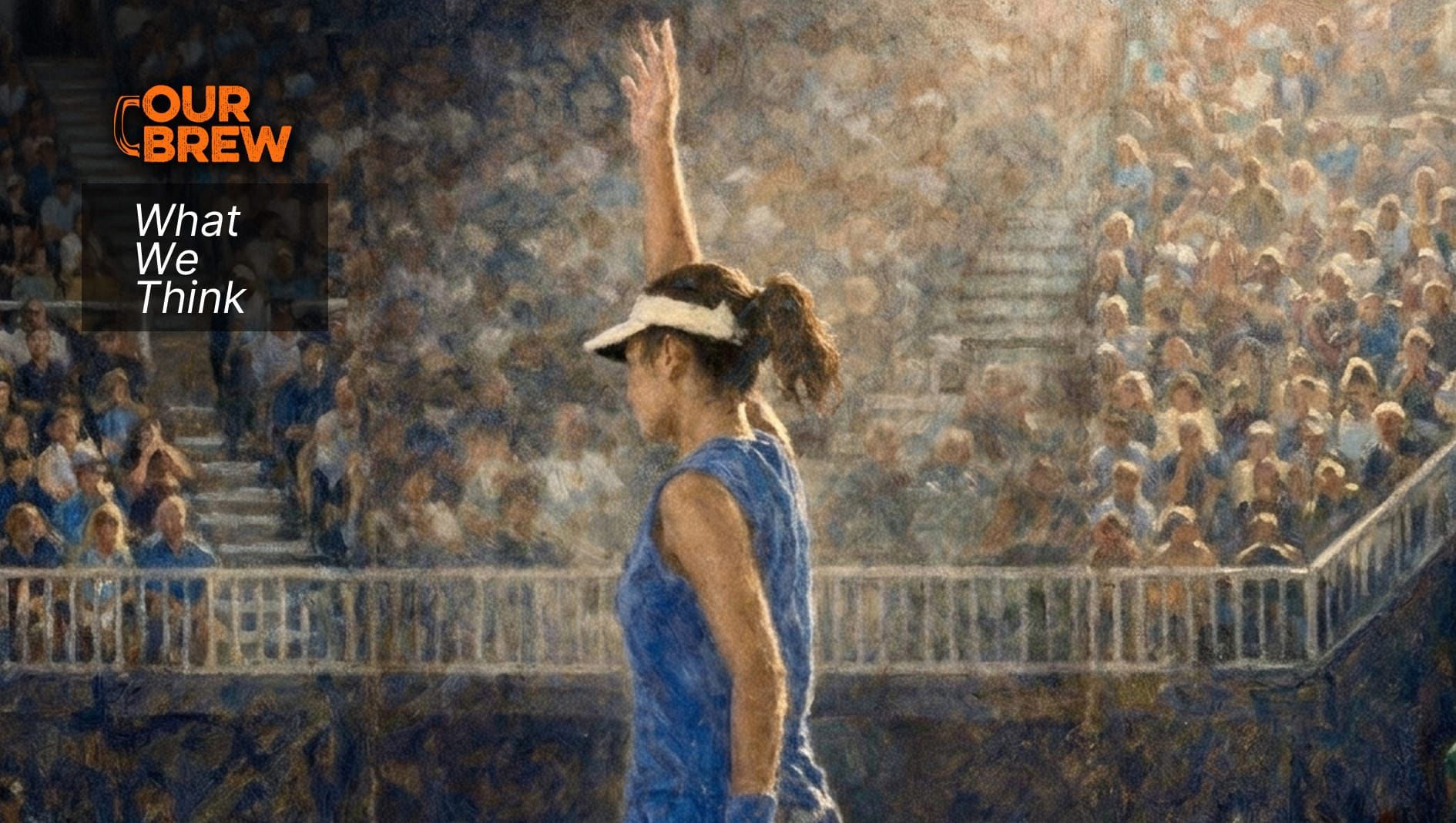 The Girl With the Raised Hand: We did not fall in love with her tennis. We fell in love with her.