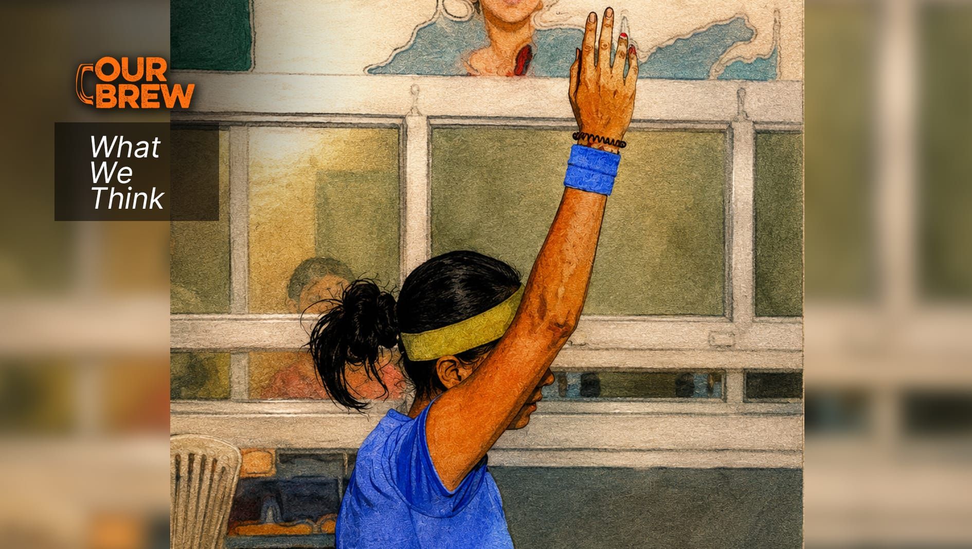 The Girl With the Raised Hand: We did not fall in love with her tennis. We fell in love with her.