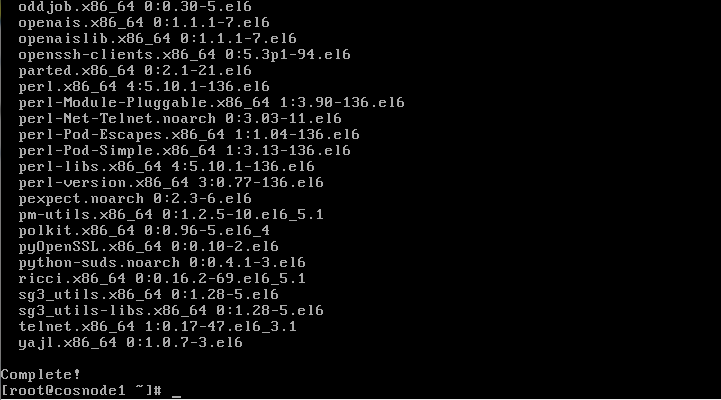 cluster package install success