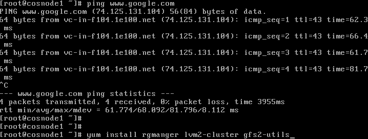 cluster package installation