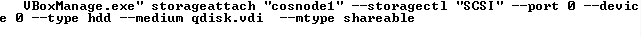 VBoxManage storageattach
