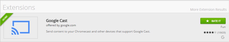 Google Cast Extension