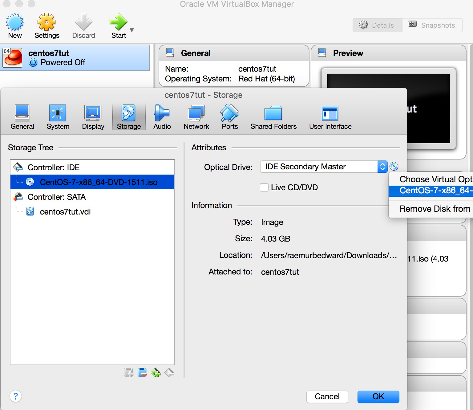 Attaching Boot Media