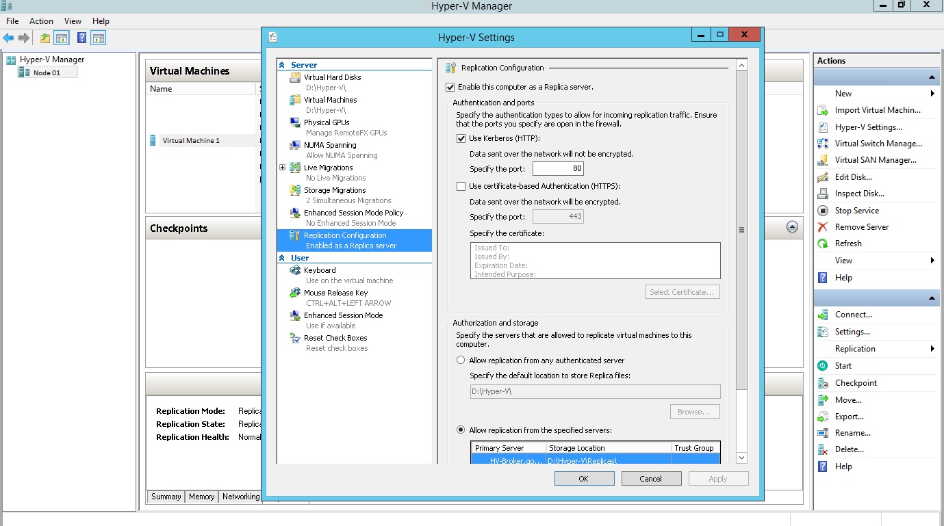 Replication Configuration
