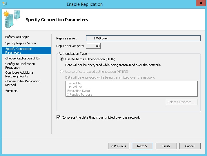 Replication Parameters