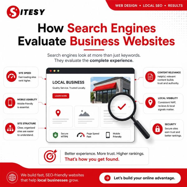 How search engines evaluate business websites