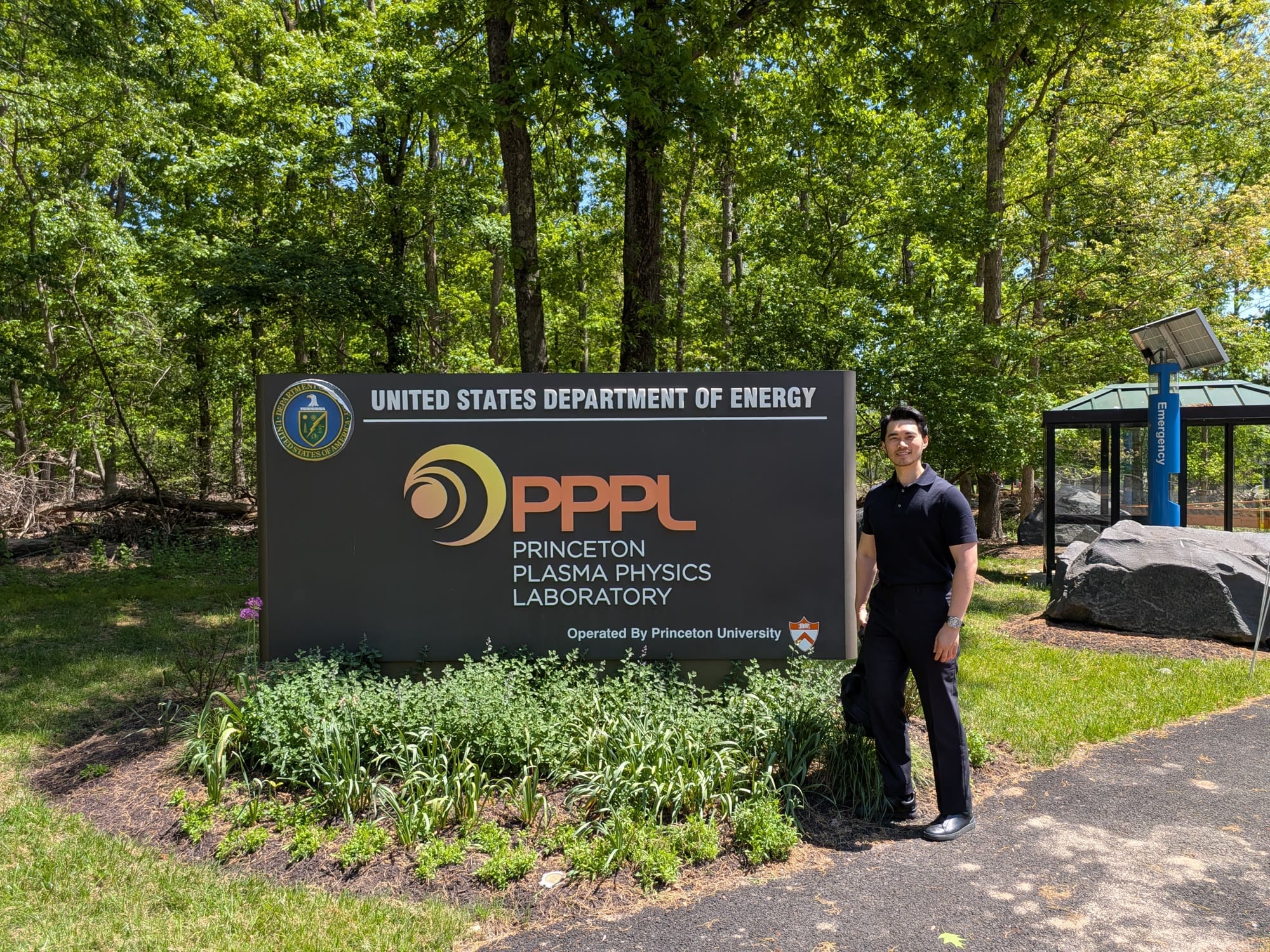 Jim Chiu at the Princeton Plasma Physics Laboratory, May 2026