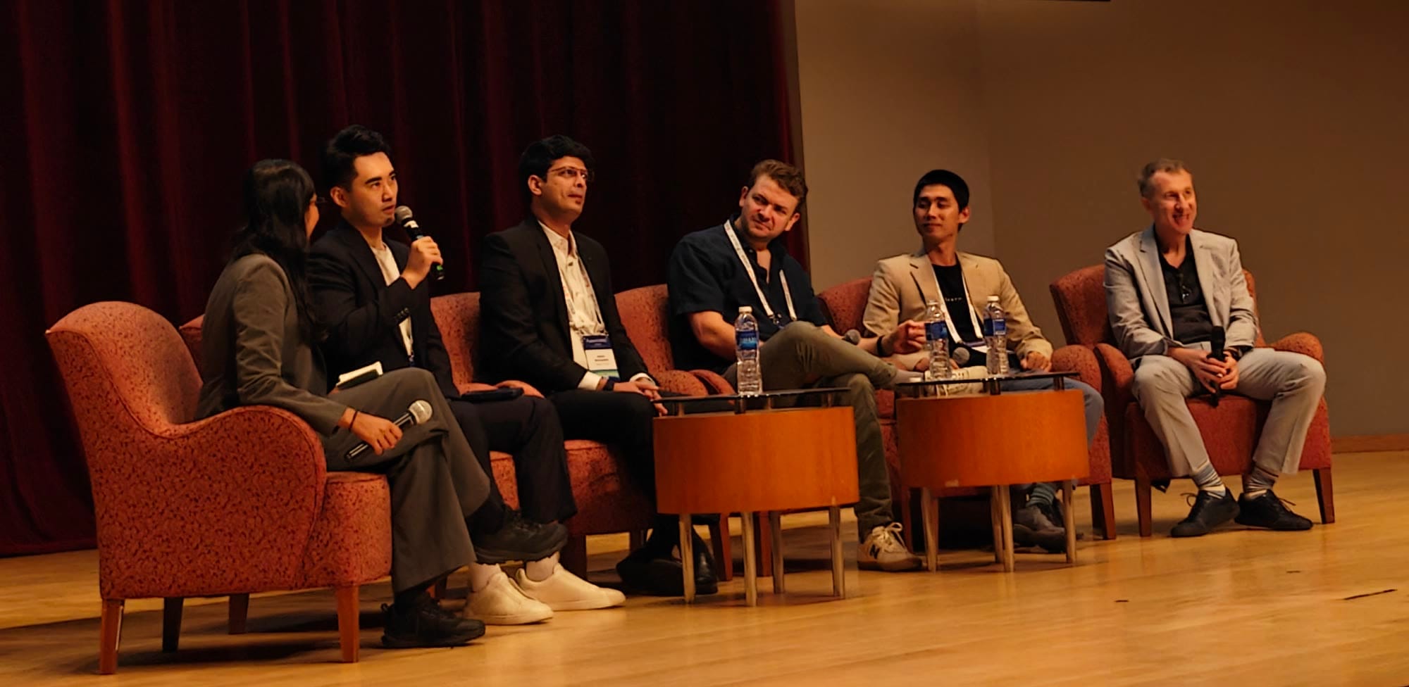 Jim Chiu speaking on the Fusion-Derived Innovation panel at FusionX:APAC 2026, with Sharanya Pillai, Ashwin Nandapurkar, Richard Pearson, Duc Pham and Vadim Shpak