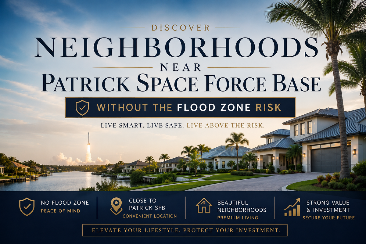 Neighborhoods Near Patrick Space Force Base Without the Flood Zone Risk: What Buyers Actually Need to Know