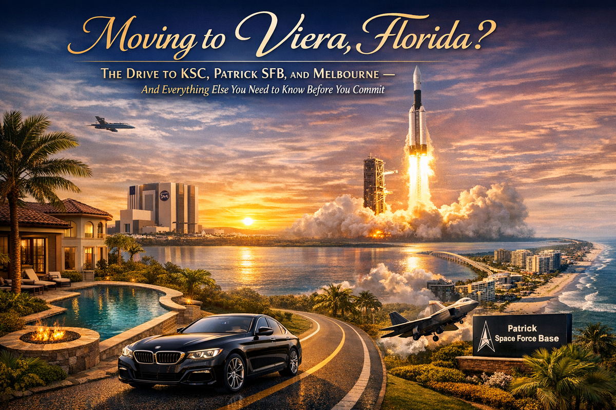 Moving to Viera, Florida? The Drive to KSC, Patrick SFB, and Melbourne — And Everything Else You Need to Know Before You Commit