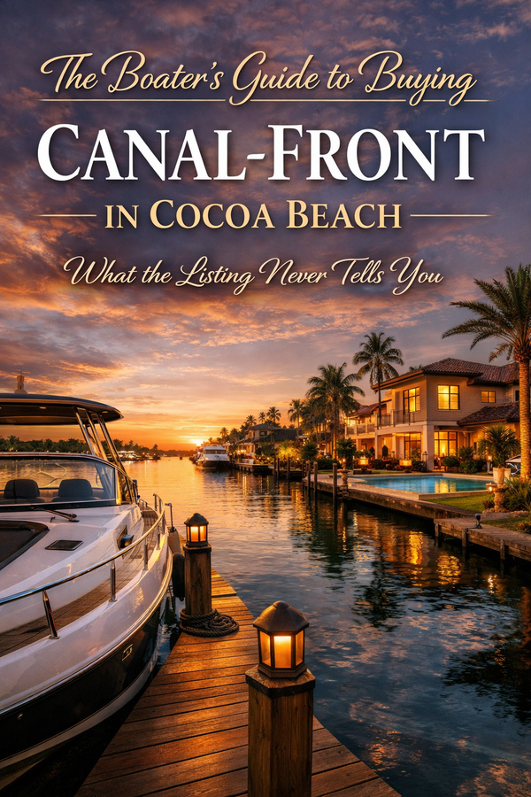 The Boater's Guide to Buying Canal-Front in Cocoa Beach: What the Listing Never Tells You | Carrie Liotta, Trusted Space Coast Realtor