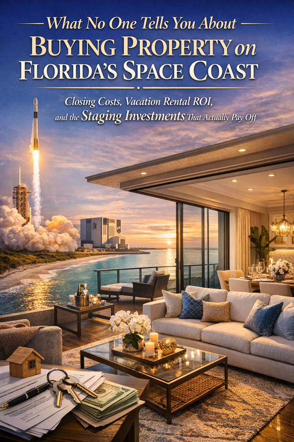 What No One Tells You About Buying Property on Florida's Space Coast: Closing Costs, Vacation Rental ROI, and the Staging Investments That Actually Pay Off | Trusted Space Coast Realtor, Carrie Liotta
