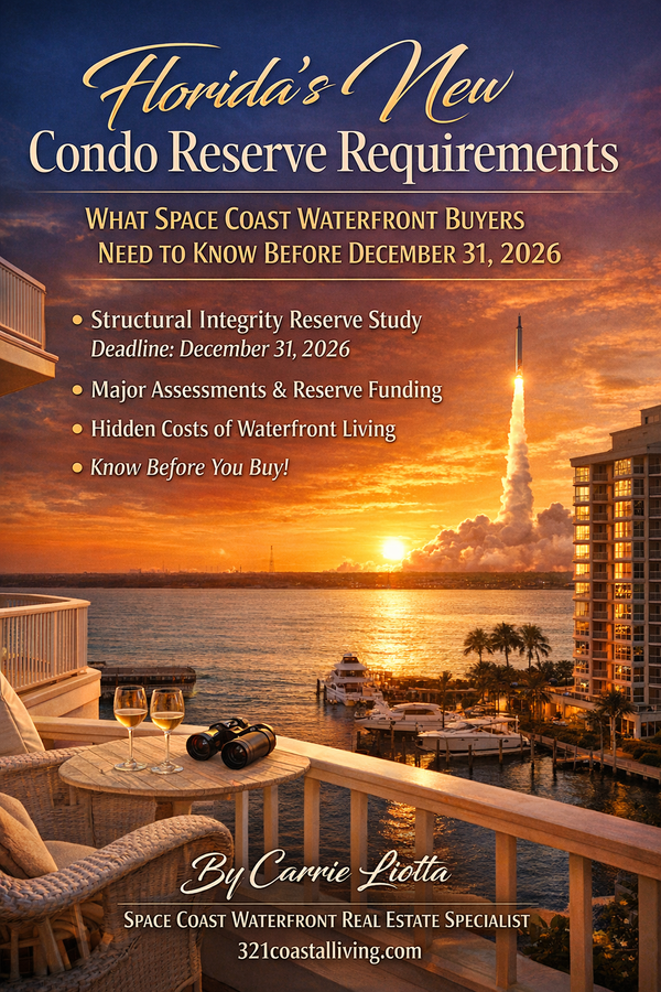 Florida's New Condo Reserve Requirements: What Space Coast Waterfront Buyers Need to Know Before December 31, 2025