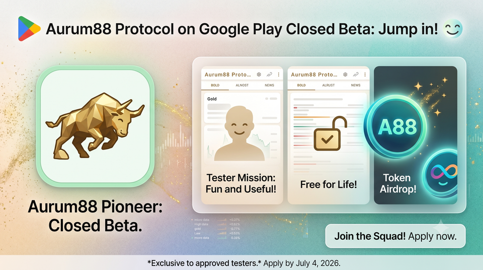 Join the Aurum88 Protocol Closed Beta (Token Drop Soon on ICP !)