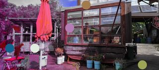 They gathered inside a makeshift structure at De Ceuvel.