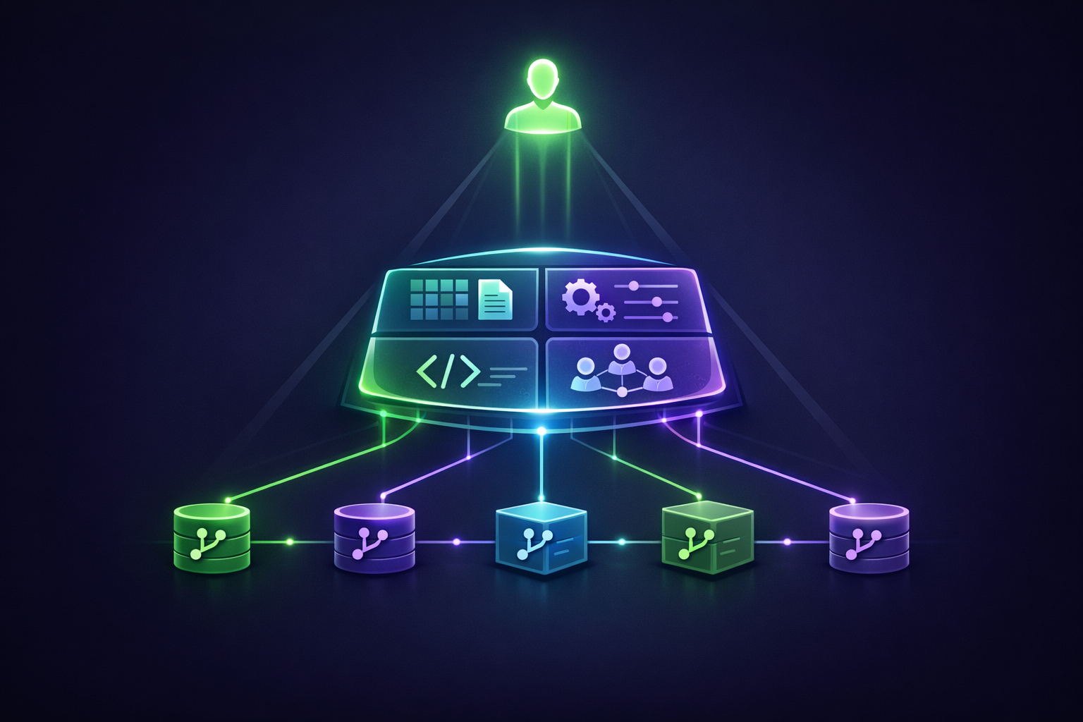 The Cockpit pattern: a central command center orchestrating multiple project repos