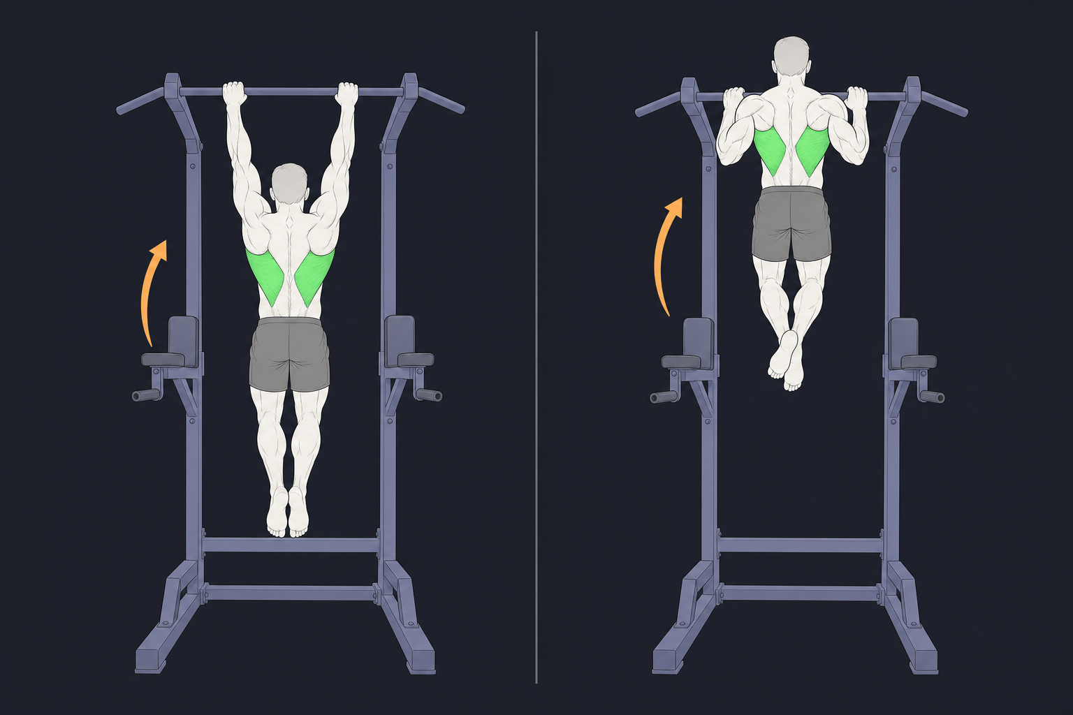 4. Pull-Up — start and finish position