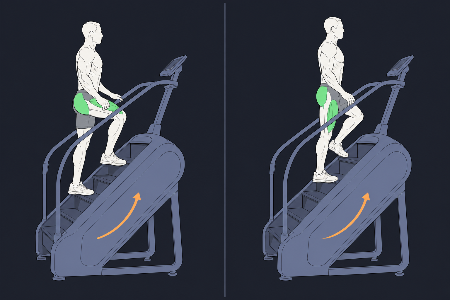 The ClimbMill — start and finish position