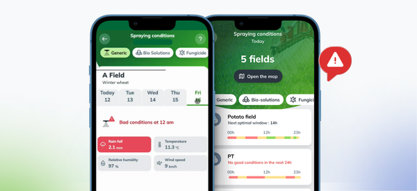 Maximising treatment applications with Sencrop's spraying windows