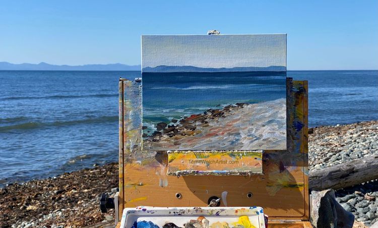 Painting Adventures Past Sooke in BC — Terrill Welch by herself #55