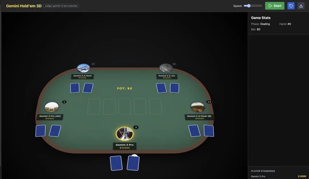5个步骤就能用 Gemini 3 构建一个德州扑克/百家乐游戏！