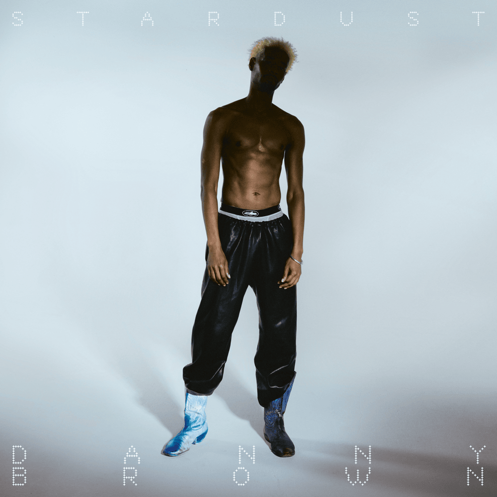 The cover of Danny Brown's "Stardust" depicting the singer shirtless in shadow on a white background