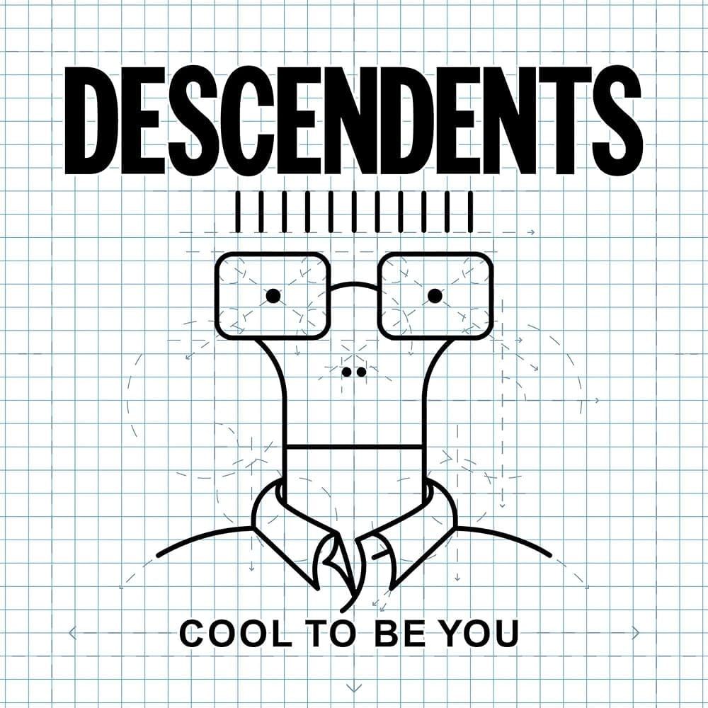 The cover of Descendents LP "Cool To Be You" with an illustration of the nerdy Milo character on graph paper