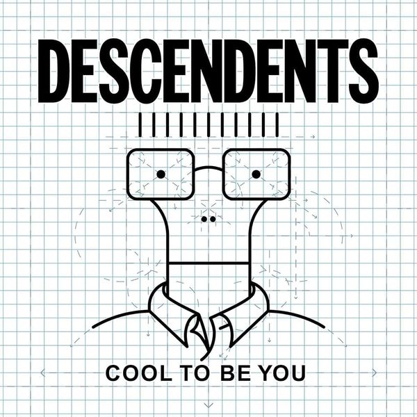 The cover of Descendents LP "Cool To Be You" with an illustration of the nerdy Milo character on graph paper